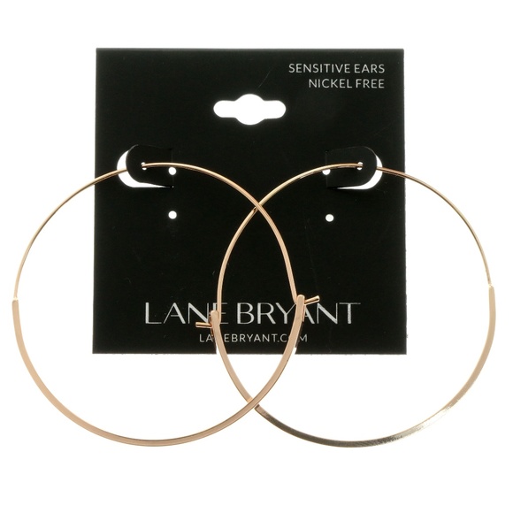Lane Bryant Jewelry - Lane Bryant Hoop Earrings Bronze NWT
